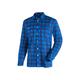 Outdoorhemd MAIER SPORTS "Kasen L/S M" Gr. 56, Normalgrößen, blau (mittelblau) Herren Hemden Langarm