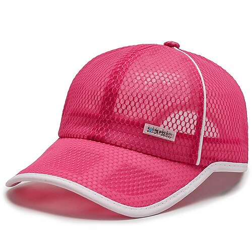 Herren Cap Basecap Sonnenhut Kappe Mesh-Kappe Schwarz Weiß Polyester Gitter Modisch Brautkleider schlicht Strasse Täglich Glatt Einstellbar Sonnenschutz Atmungsaktiv Image