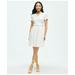 Brooks Brothers Women's Eyelet Belted Shirt Dress In Cotton | White | Size 6