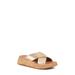 F-mode Metallic Slide Sandal