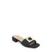 Justina Embellished Raffia Slide Sandal