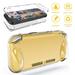 Switch Lite Clear Cover Case Protective Case with HD Screen Protector Fit for Nintendo Switch Lite 2019 Console Shock Absorption Ergonomic Anti-Scratch Shockproof PC Cover