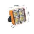 Lampada da lavoro solare portatile a led da 1 pz, luce magnetica ricaricabile, lampada da lavoro di emergenza con 4 modalità di illuminazione per interruzione di corrente, riparazione auto, campeggio, cantiere di costruzione