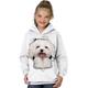 Sweat à capuche et Sweat Fille Enfants manche longue Chat 3D effet Graphic Animal Chat 3D Imprimer Blanche Enfants Hauts Actif