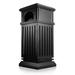 Outdoor/Indoor Trash Can Commercial Trash Can Waste Container with Perforated Galvanized Steel Panel for Disposal Commercial Waste Container -Black