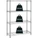 3-Tier Storage Shelves Adjustable Wire Shelving Heavy Duty Storage Rack(150 Lbs Loading Capacity/Shelf) Metal Shelf Organizer Wire Rack Shelf for Pantry Garage Kitchen 23 D x12 W x 30 H -Black