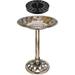 VIVOSUN 28â€� Solar Bird Bath Solar Powered Pond Fountain Combo Set for Outdoors Gardens Patio Yard Deck Golden