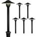 NANYUN 6-Pack Aluminum Pathway Lights Low Voltage LED Landscape Path Light 9-15V AC/DC Outdoor Walkway Lighting with 3W 3000K Integrated LED Chips for Yard Lawn Ground Stake IP68 UL-Listed