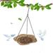 Oneshit Hanging Bird Feeder Bird Feeder Hanging For Garden Yard Outside Hanging Bird Feeder Tray - Metal Mesh Platform Feeders For Birds Feeder in Clearance Multi-color