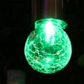 WEMBK Outdoor Solar Crack Ball Chandelier Glass Hanging Lantern Garden Lamp