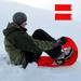Oneshit Snow Carpet Sled Roll Up Flying Carpets Sled Lightweight Snow Sledges Portable Snow Rolling Slider For Children Adults Ski Board With Handles Skiing & Snowboarding on Clearance Red
