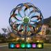 YUNJACKEYDZ Wind Spinners Outdoor YPF5 - Wind Spinners for Yard and Garden Wind Sculptures & Spinners Solar Wind Spinner Metal Sind Spinner for Outdoor Yard Lawn & Garden Christmas Holiday