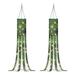 GIFTPUZZ Xmas Tree Light Print Windsocks 2PCS Christmas Windsocks Hanging Decorations Washable Outdoor Indoor for Halloween Party Yard Tree