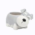 kosheko Cute Dog Planter Succulent Planter Flower Pot Garden Decoration Home Decor Cactus Planter Resin Planter Desktop Decoration Gift for Dog Lovers A