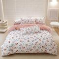 GQ Sanrio Hello Kitty Bedding Set 100%cotton Duvet Cover Bed Sheet Pillowcase Bedsheet Single King Queen Twin Size Home Textile
