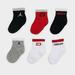 Nike Air Jordan Toddler Jumpman Sports Gray Black Red White Socks Size 2-4 Years