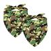 Dog Bandana Scarf 2 Pieces Square Pet Bandanas for Boy & Girl Camouflage Camo Washable and Adjustable Cat Drool Bibs Handkerchiefs MultiColor