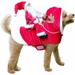 Christmas Cosplay Party Pet Santa Claus Costume (Red Size XL) 1 Pieces