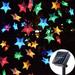 Huacenmy Outdoor Solar Star String Lights 30ft 50LED Multicolor Star Twinkle Lights Solar Powered Garden Decor Lights Playhouse Lawn Patio Landscape Decor Lights for Christams Spring Summer Party