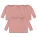 5-Pack Baby & Toddler Neutral Mauve Pink Premium Long Sleeve T-Shirts