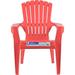 Adams Kids Red Polypropylene Adirondack Chair