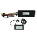 Electric Bike Conversion Kit 3 Mode 30A Controller 24V 36V 48V 1000?1500W LCD Display Panel Meter for Scooter