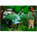 Bestwell Jigsaw Puzzles Vintage Wild Forest Animals Birds Tiger World Snake for Kids Adults Education