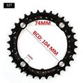 104/64 BCD Bicycle Chainring 22T 24T 26T 32T 38T 42T 44T MTB Chainring 9S 10S Mountain Bike Chainwheel Bicycle Parts 32T-Steel(for 3x9S)