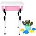 Water Table.Presents Water and Sand Toy Set (8 Sets) Water Table with Adjustable Height. Outdoor Games Sandbox Beach Toys Easy to Install. Water Sand and Dry Games.