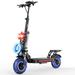 Freego Electric Scooter Adults 48V/17.5Ah 11 Fat Tires Max 50 Miles Range Dual Motor Max 37 MPH Speed Dual Hydraulic Brake ES11 Pro Folding Commuting Electric Scooter Adults