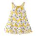 ZMHEGW Toddler Girls Dresses Kids Floral Flowers Sleeveless Beach Straps Princess Clothes Dress