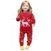 KDFJPTH Little Girls Boys Christmas Pajamas Sets For Toddler Cotton Print Sleepwear Long Sleeve 2 Pcs Kids Cute Clothes Dinosaur 3 Piece Set 9 to 12 Month Baby Boy Clothes