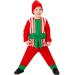 SZXZYGS Christmas Suit for Boys 8 Children S Santa Suit Kids Christmas Party Top Pants Hat Set of3 Pcs Outfits