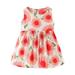 XMMSWDLA Summer Toddler Baby Girl Sunflower Dress Sleeveless Floral Mini Dress Casual Holiday Sundress Outfit Girls Christmas Dress