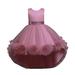 ZMHEGW Toddler Girls Dresses Kids Baby Spring Summer Print Ruffle Sleeveless Party Decorations Princess Dress