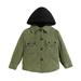 BOLUOYI Jackets for Boys 12-14 Years Old Kids Toddler Baby Unisex Cotton Print Autumn Long Sleeve Hooded Coat Clothes Toddler Jacket 5T Winter