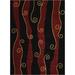 Nourison Parallels Area Rug Black 7 6 x 9 6 Contains Latex 8 x 10 Modern & Contemporary