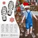 Zynic 6 Piece Template Set 6PCS Christmas Templates Are Used For Painting Santa s Footprints And Snowflakes Santa s Boots Templates Are Used For Painting On The Floor