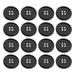 Qumonin Eye Black Decor 100pcs 20mm Round Plastic Resin Buttons for Sewing & Crafts