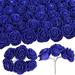 ACMDL 60pcs/Set Artificial Flowers Foam Glitter Roses Glitter Foam Rose Foam Rose With Stems For DIY Wedding Bridal Bouquet Home Party Christmas Decoration 4.5cm/1.77in Hair Decor For