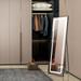 GoDecor Full Length Mirror with LED Lights Free Standing Tall Mirror Lighted Floor Mirror Wall Mounted Hanging Mirror Full Body Mirror w/ Dimming & 3 Color Lighting for Bedroom