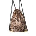 NUOLUX Bag Dance Bags Drawstring Sequin Sparkly Backpacks Gym String Backpack Mermaid Party Reversible Sequins Outdoor Sack