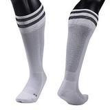 Lian LifeStyle Boys 1 Pair Knee Length Sports Socks for Baseball/Soccer/Lacrosse XL003 S(White)