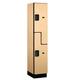 Salsbury 27168MAP Extra Wide Designer Wood Locker Double Tier S Style - 1 Wide - 6 Feet High - 18 Inches Deep - Maple