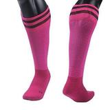 Lian LifeStyle Boys 1 Pair Knee Length Sports Socks for Baseball/Soccer/Lacrosse XL003 XS(Rose)