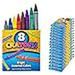 Bulk Crayons for Kids (48 Packs of 8 Crayons) Crayon Packs for Kds Bulk - for Party Favors Goodie Bag Fillers Back to School Supplies Arts & Crafts By 4Eï¿½s Novelty
