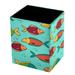 Fish Blue L Beach Pen Holder for Desk Pencil Cup Cute Pencil Pen Holder Cup Makeup Brush Storage Organizer Pen Holder Stand