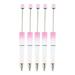 XISAOK 5Pcs DIY Bead Ballpoint Pen Retractable Ballpoint Pen Funny Decompression Pen Toy Office Writing Supplies Gift for Kids