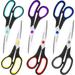 Scissors Set of 6-Pack 8 Scissors All Purpose Comfort-Grip Handles Sharp Scissors for Office Home School Craft Sewing Fabric Supplies High/Middle School Student Teacher Scissor Right/Left Hand