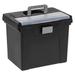 Large Mobile File Box Letter Size 11 5/8In.H X 13 3/8In.W X 10In.D Black/Silver 110987